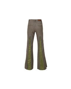 Andersson Bell (WOMEN) AIKA HERRINGBONE ZIP-UP BELL TROUSER apa657w(GREY)