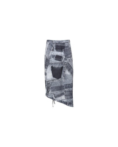 Andersson Bell (WOMEN) ANJA PATCH PRINT SKIRT apa652w(BLACK)_2