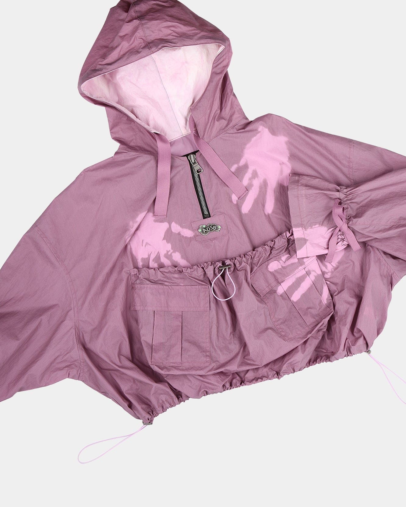 Andersson Bell (WOMEN) ARINA LACE-UP ANORAK SHIRTS atb1089w(DUSTY PINK)