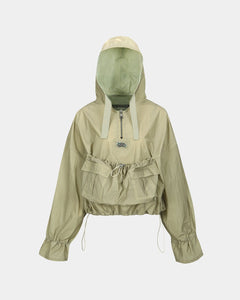 Andersson Bell (WOMEN) ARINA LACE-UP ANORAK SHIRTS atb1089w(YELLOW BEIGE)