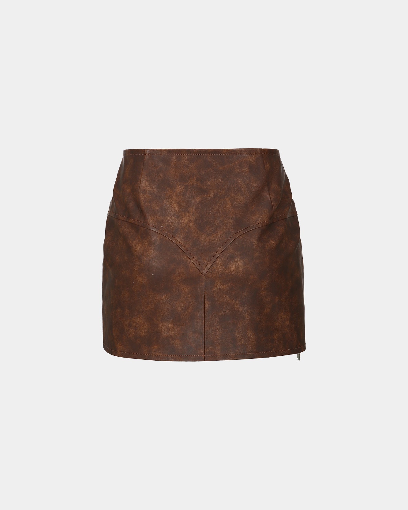 Andersson Bell (WOMEN) AUSTIN FAUX SHEARLING SKIRT apa663w(BROWN)