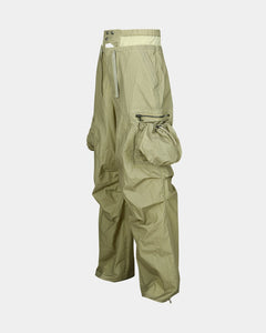 (WOMEN) BALLOON POCKET PARACHUTE PANTS apa709w(YELLOW BEIGE)