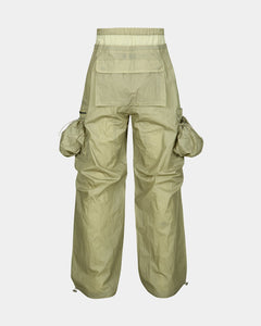 (WOMEN) BALLOON POCKET PARACHUTE PANTS apa709w(YELLOW BEIGE)