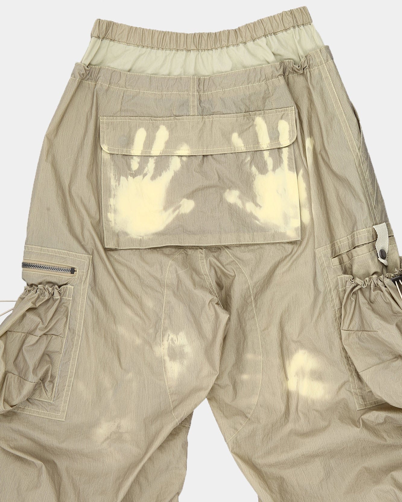 WOMEN) BALLOON POCKET PARACHUTE PANTS apa709w(YELLOW BEIGE