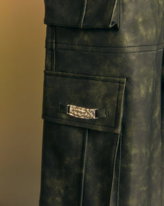 Andersson Bell (WOMEN) BELTED CARGO PANTS apa665w(KHAKI)
