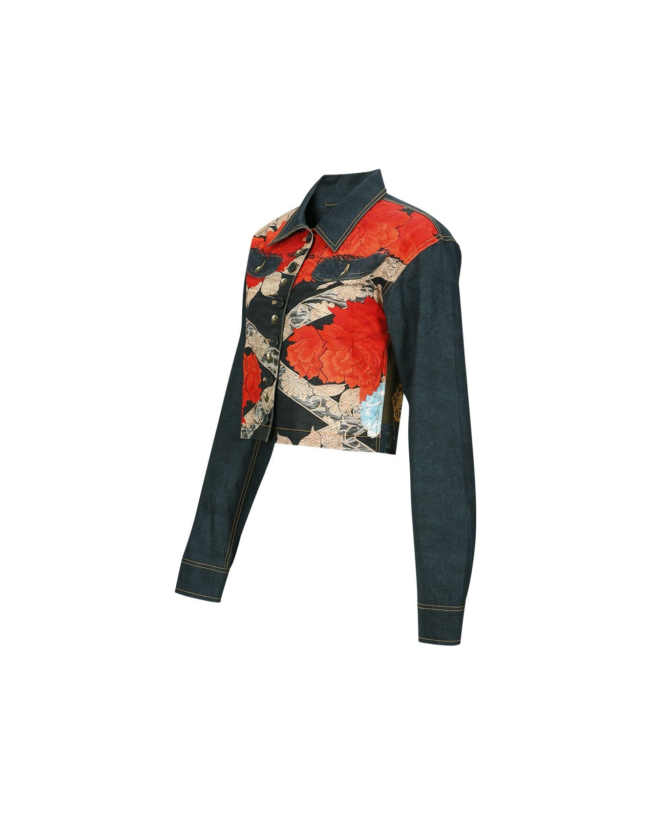 Andersson Bell (WOMEN) BLOOM TROMPE L'OEIL SHIRTS atb1043w(RED)