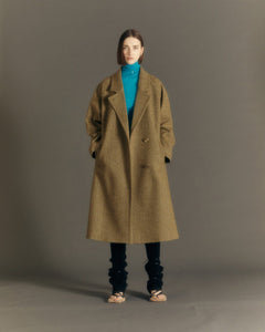 Andersson Bell (WOMEN) CARIN HERRINGBONE RAGLAN COAT awa544w(BROWN)_1