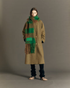 Andersson Bell (WOMEN) CARIN HERRINGBONE RAGLAN COAT awa544w(BROWN)_1