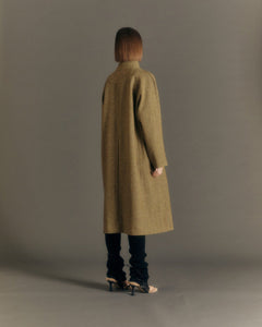Andersson Bell (WOMEN) CARIN HERRINGBONE RAGLAN COAT awa544w(BROWN)_1