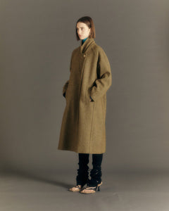Andersson Bell (WOMEN) CARIN HERRINGBONE RAGLAN COAT awa544w(BROWN)_1