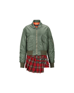 Andersson Bell (WOMEN) CARLEE BOMBER KILT DRESS atb977w(KHAKI)