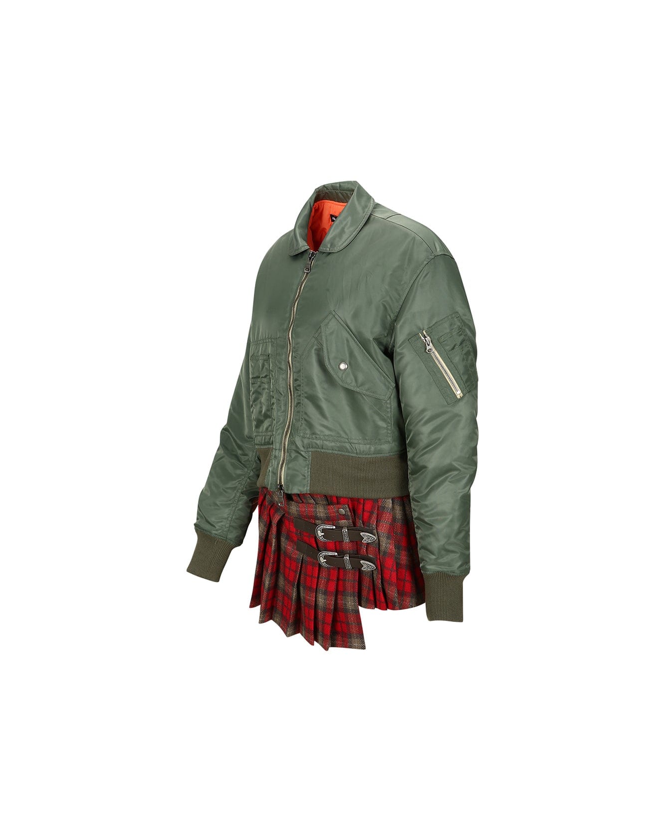 Andersson Bell (WOMEN) CARLEE BOMBER KILT DRESS atb977w(KHAKI)