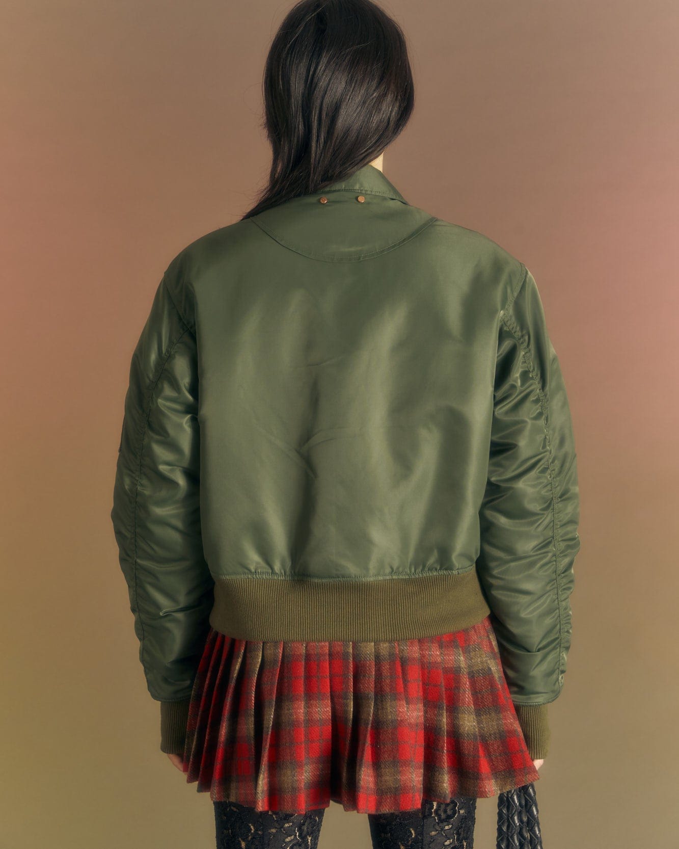 Andersson Bell (WOMEN) CARLEE BOMBER KILT DRESS atb977w(KHAKI)