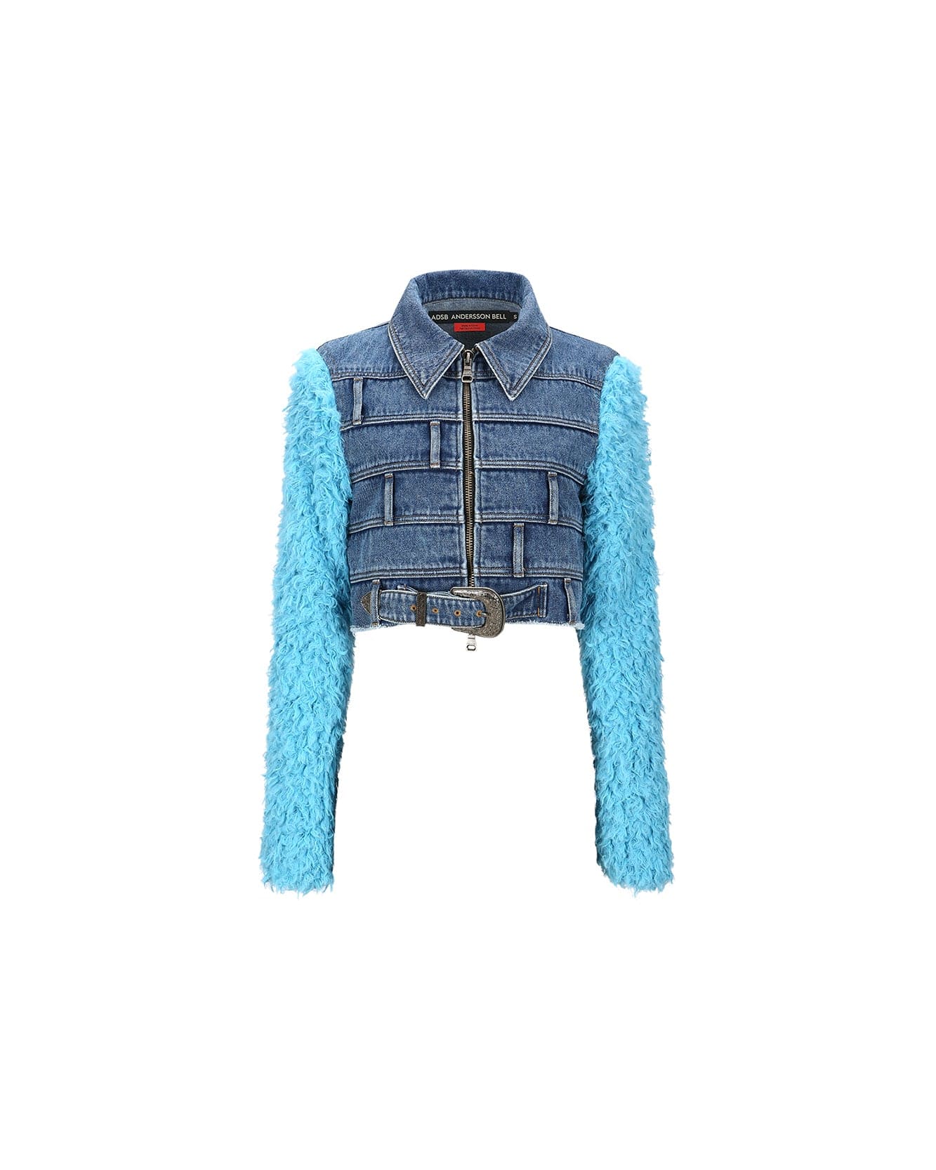 Andersson Bell (WOMEN) DUA MULTI WAIST DENIM JACKET awa548w(BLUE)_2