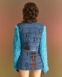 Andersson Bell (WOMEN) DUA MULTI WAIST DENIM JACKET awa548w(BLUE)_2