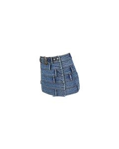 Andersson Bell (WOMEN) DUA MULTI WAIST DENIM SKIRT apa664w(BLUE)