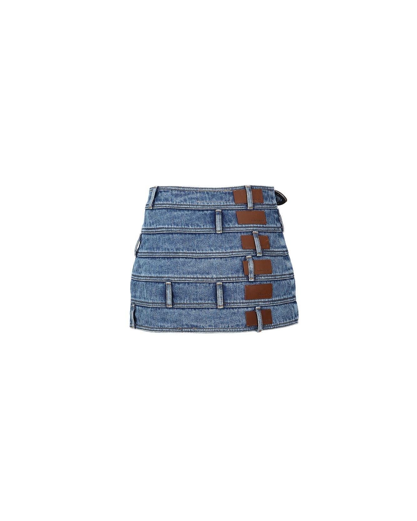 Andersson Bell (WOMEN) DUA MULTI WAIST DENIM SKIRT apa664w(BLUE)