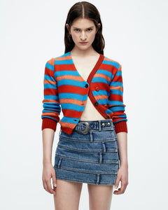 Andersson Bell (WOMEN) DUA MULTI WAIST DENIM SKIRT apa664w(BLUE)