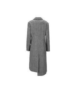 Andersson Bell (WOMEN) ENYA HERRINGBONE ASYMMETRIC COAT awa541w(GREY)