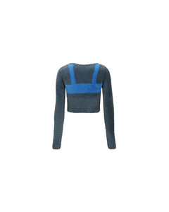 Andersson Bell (WOMEN) ERIN COLOR BLOCK TOP atb991w(GREY)