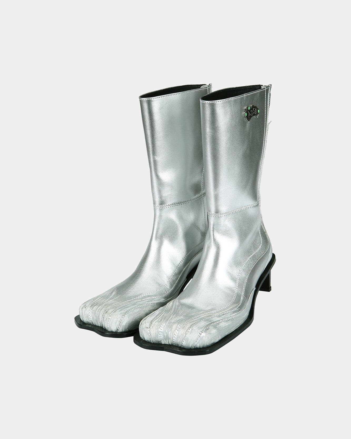 Andersson Bell (WOMEN) EVERETT SQUARE BOOTS aaa360w(SILVER)