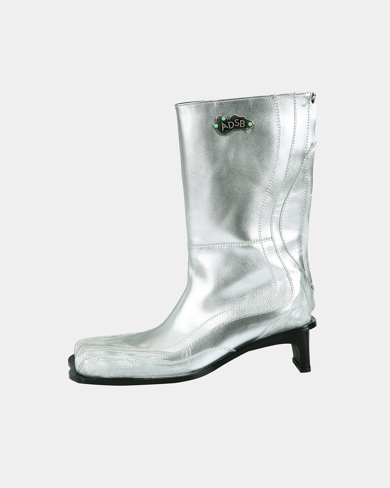 Andersson Bell (WOMEN) EVERETT SQUARE BOOTS aaa360w(SILVER)