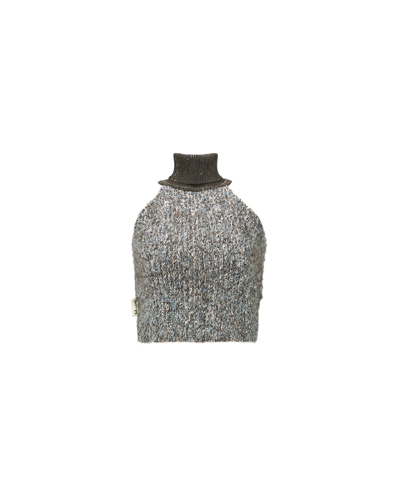 Andersson Bell (WOMEN) FLUFFY SLEEVELESS KNIT TOP atb983w(BROWN)