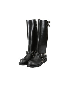 Andersson Bell (Women) HEATHER CUT-OUT LONG BOOTS aaa343w(BLACK)