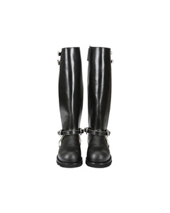 Andersson Bell (Women) HEATHER CUT-OUT LONG BOOTS aaa343w(BLACK)