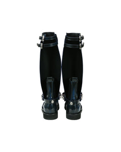 Andersson Bell (Women) HEATHER CUT-OUT LONG BOOTS aaa343w(BLUE BLACK)