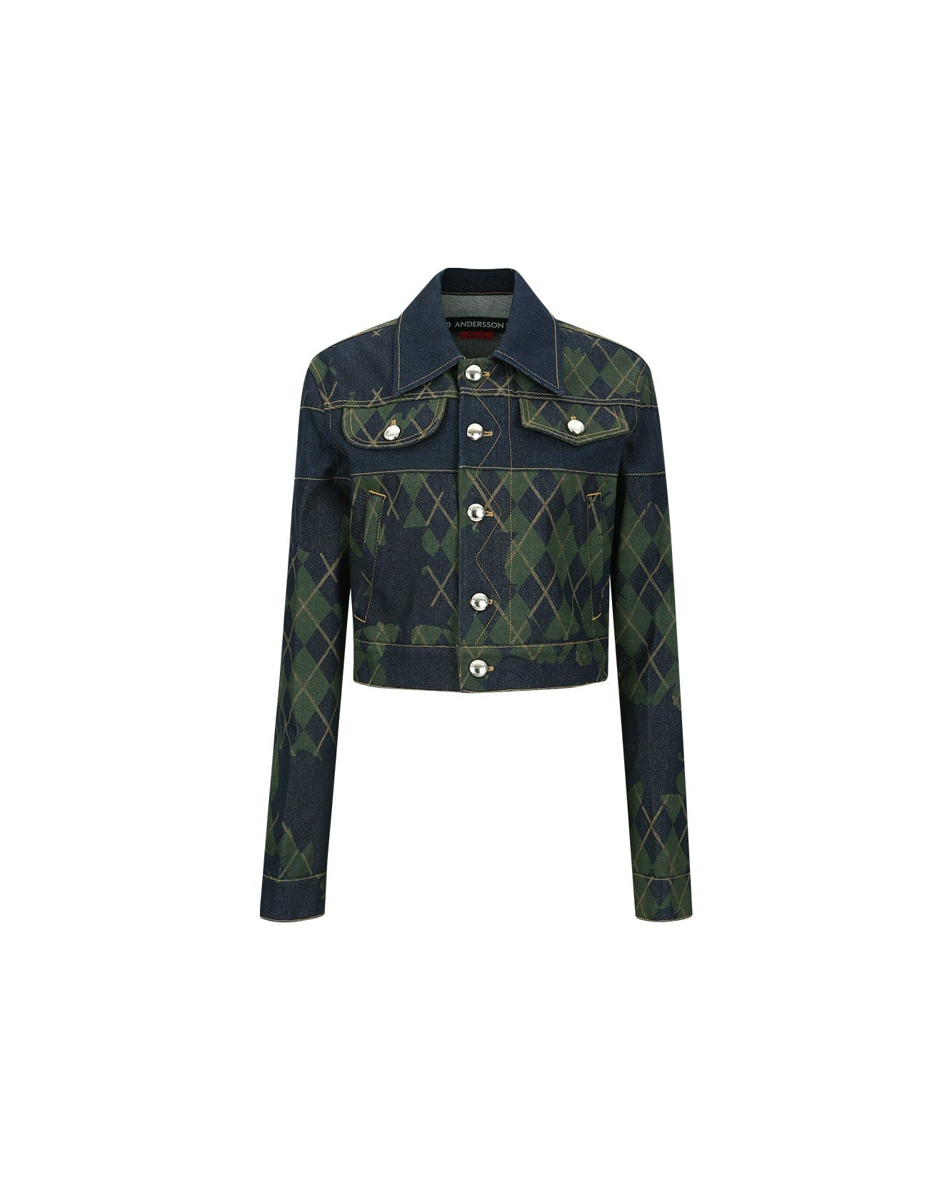 Andersson Bell (WOMEN) KIKI HEART BACK DENIM JACKET awa542w(BLUE)