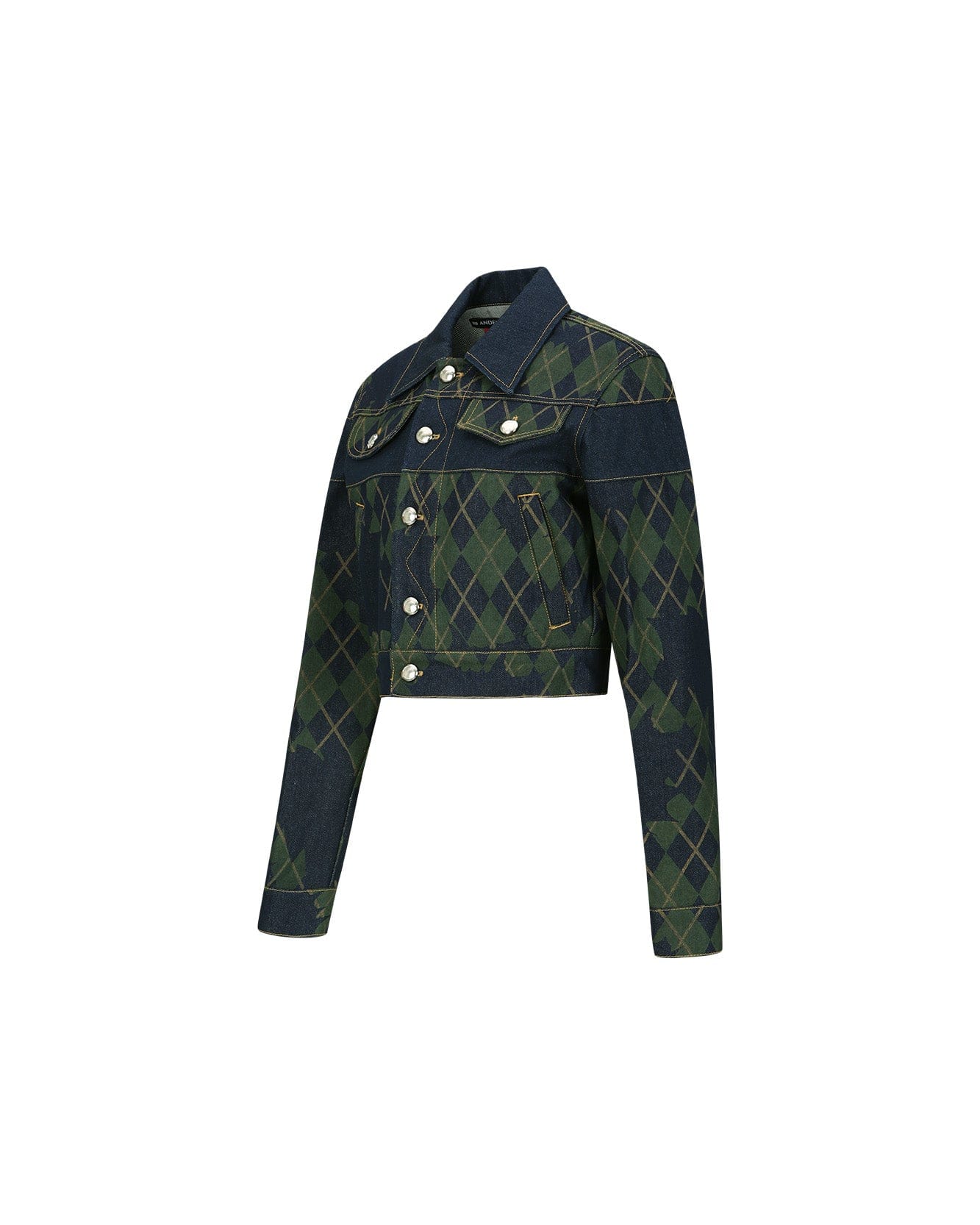 Andersson Bell (WOMEN) KIKI HEART BACK DENIM JACKET awa542w(BLUE)