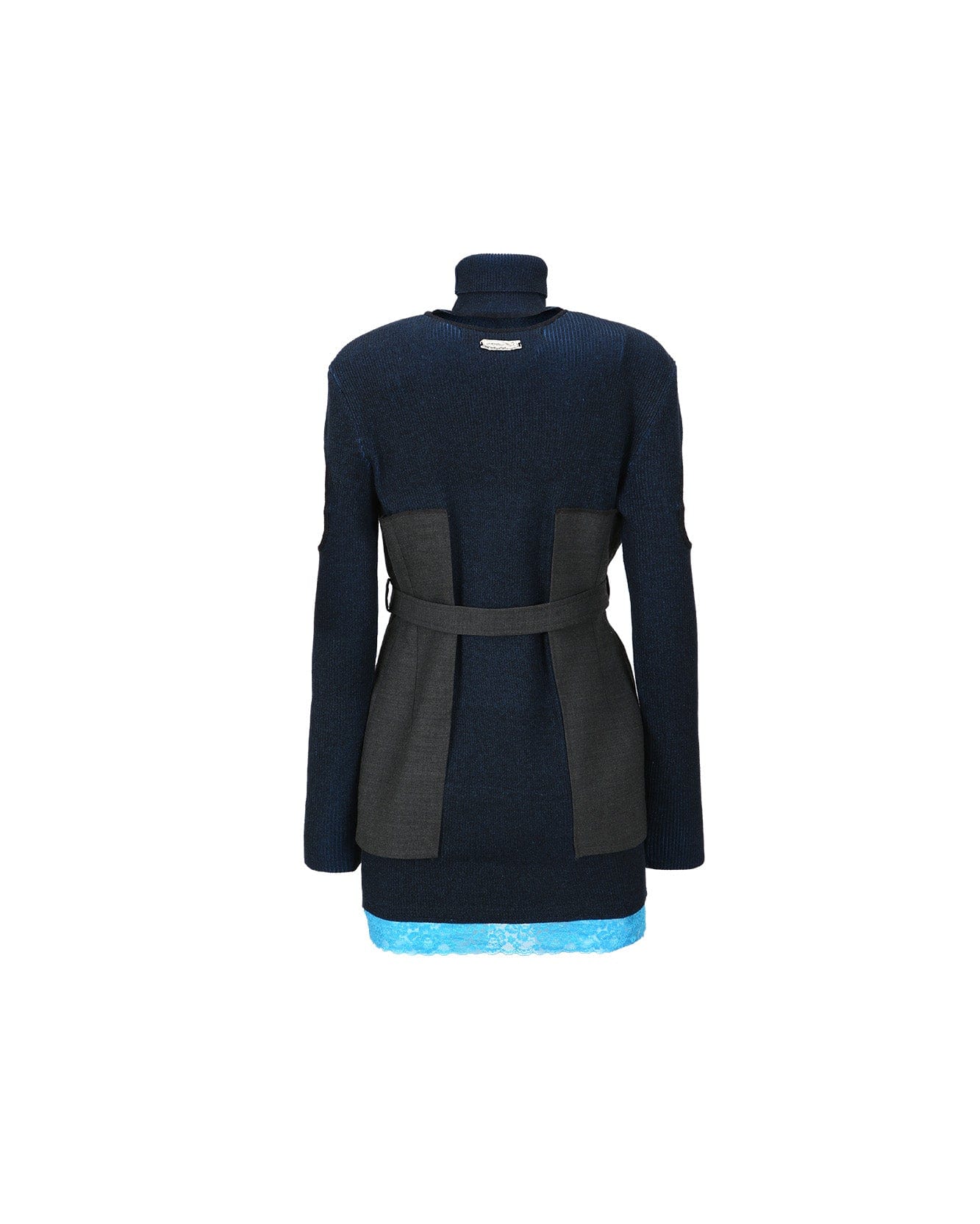 Andersson Bell (WOMEN) LERA TAILORED COMBO KNIT DRESS atb987w(CHARCOAL)