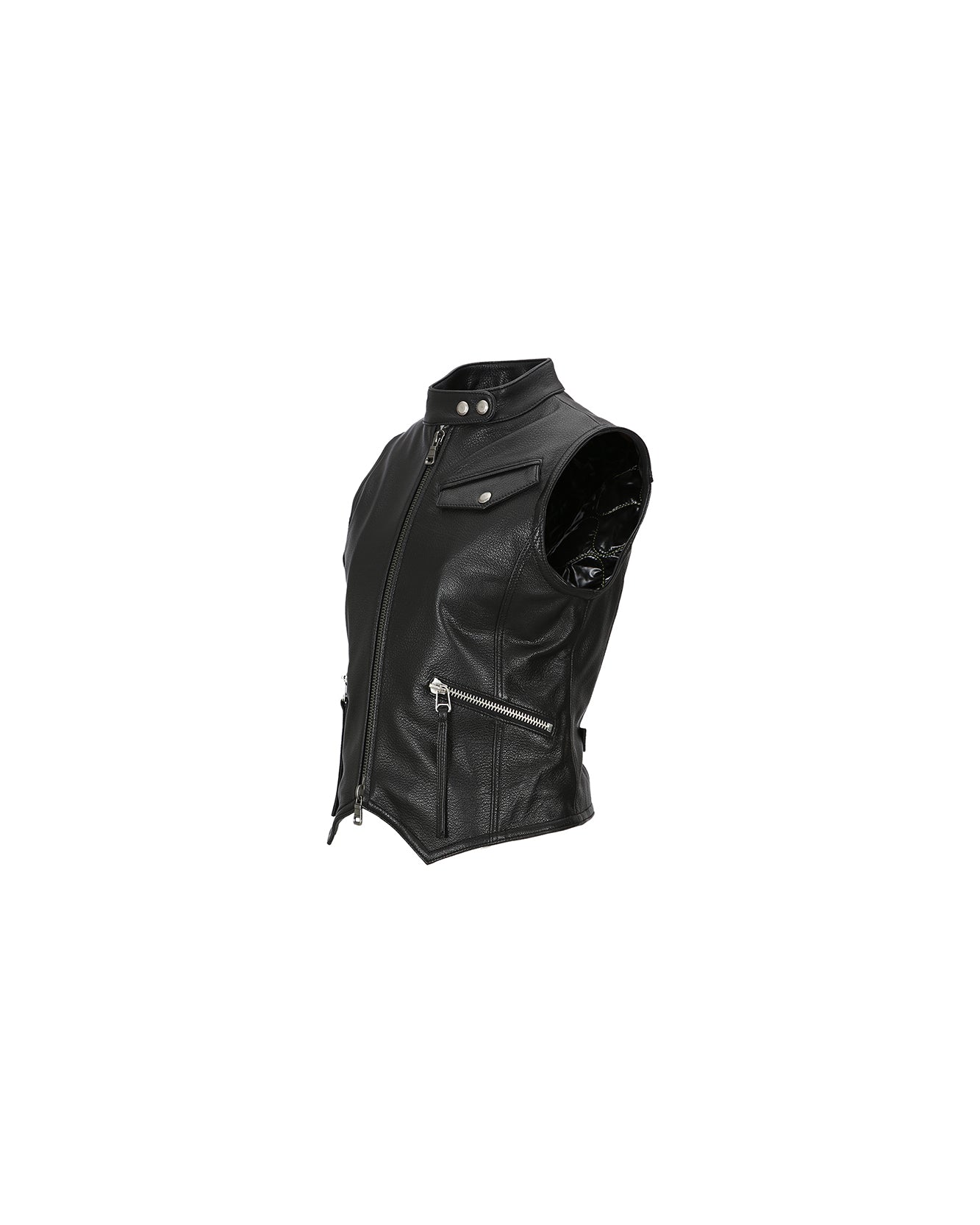 Andersson Bell (WOMEN) LIV GOAT LEATHER VEST atb976w(BLACK)
