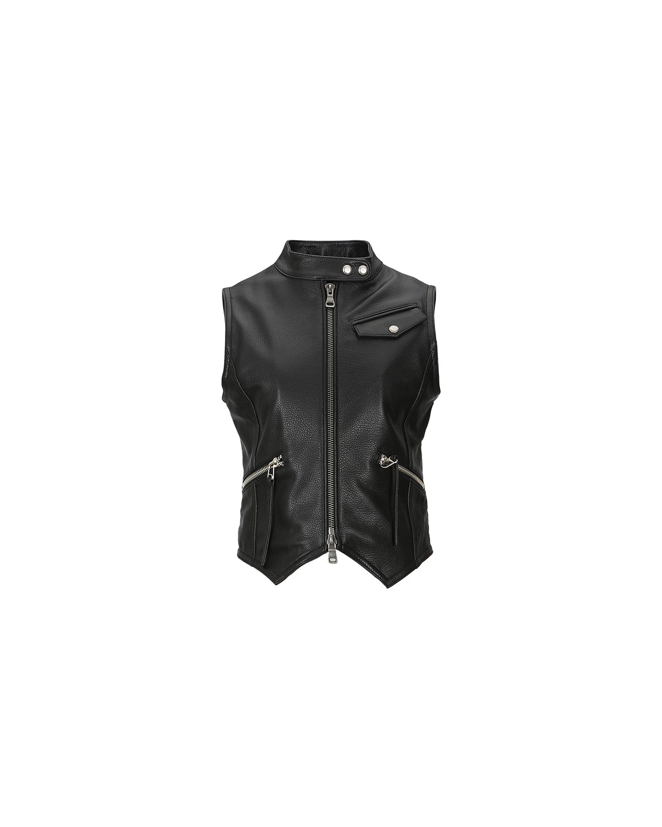 Andersson Bell (WOMEN) LIV GOAT LEATHER VEST atb976w(BLACK)