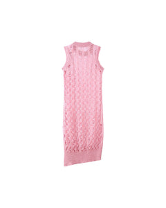 Andersson Bell (WOMEN) MEADOW MOHAIR SLIT TOP atb990w(MELLOW PINK)_2