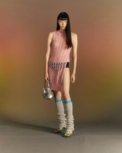 Andersson Bell (WOMEN) MEADOW MOHAIR SLIT TOP atb990w(MELLOW PINK)_2