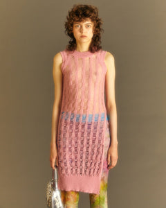 Andersson Bell (WOMEN) MEADOW MOHAIR SLIT TOP atb990w(MELLOW PINK)_2