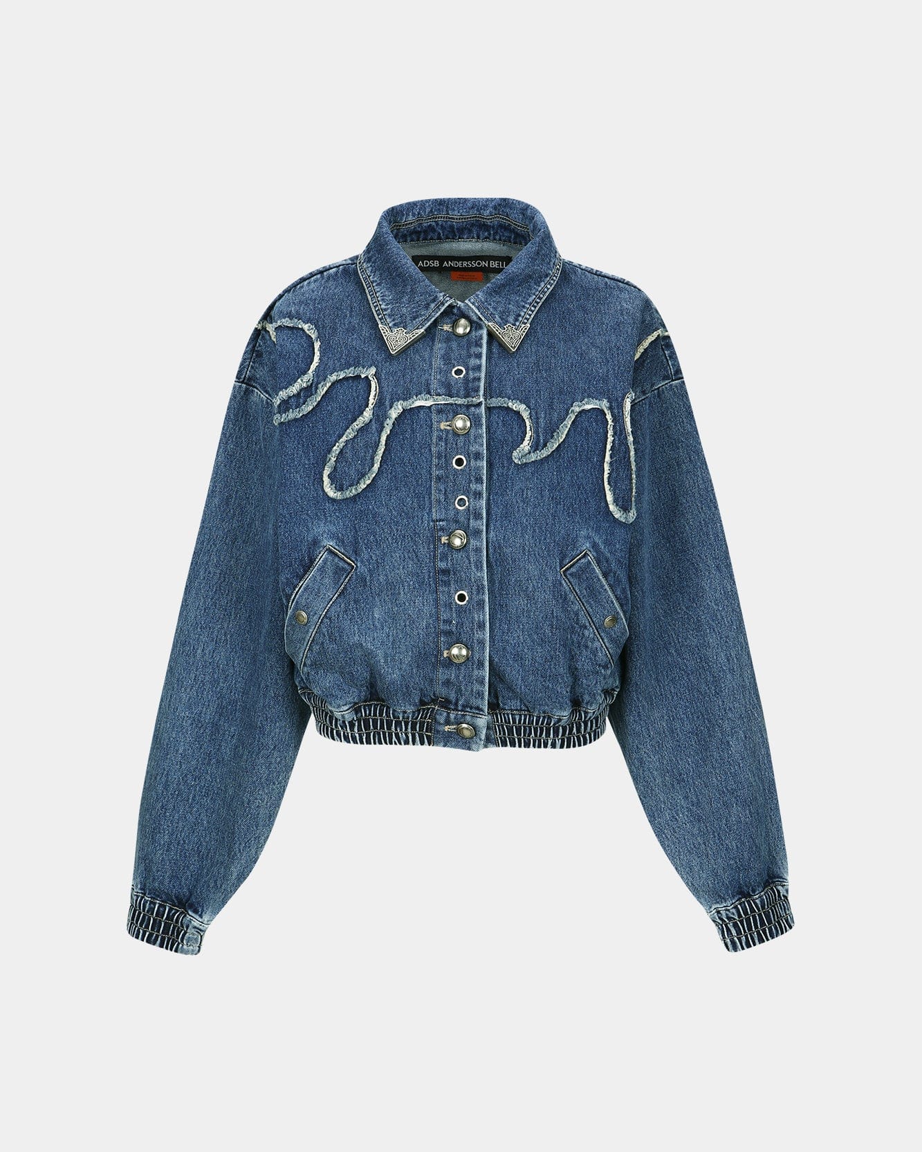 WOMEN) MIOKO WAVE DENIM JACKET awa611w(DENIM BLUE) – Andersson Bell