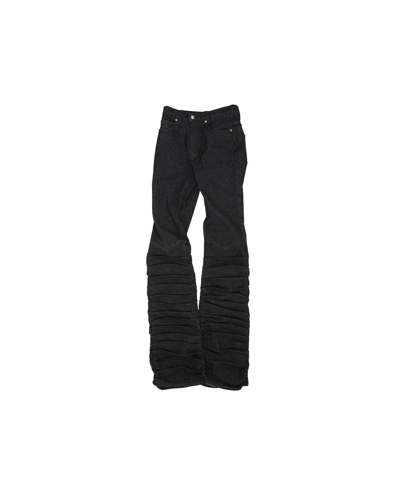 Andersson Bell (WOMEN) NEW MARTINA WESTERN BOOTS WRINKLE JEANS apa667w(MATT BLACK)