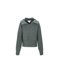 Andersson Bell (WOMEN) QUATTRO ZIP-UP SWEATER atb992w(GREY)