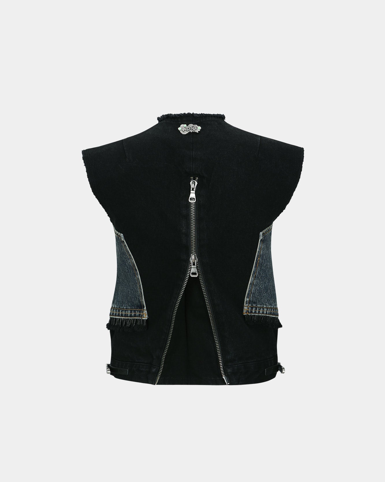 Andersson Bell (WOMEN) SOFINA BUSTIER DENIM VEST awa599w(BLUE/BLACK)