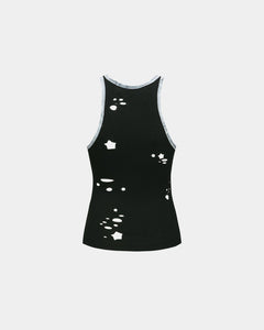 Andersson Bell (WOMEN) TATY LASER CUT-OUT SLEEVELESS TOP atb1115w(BLACK)