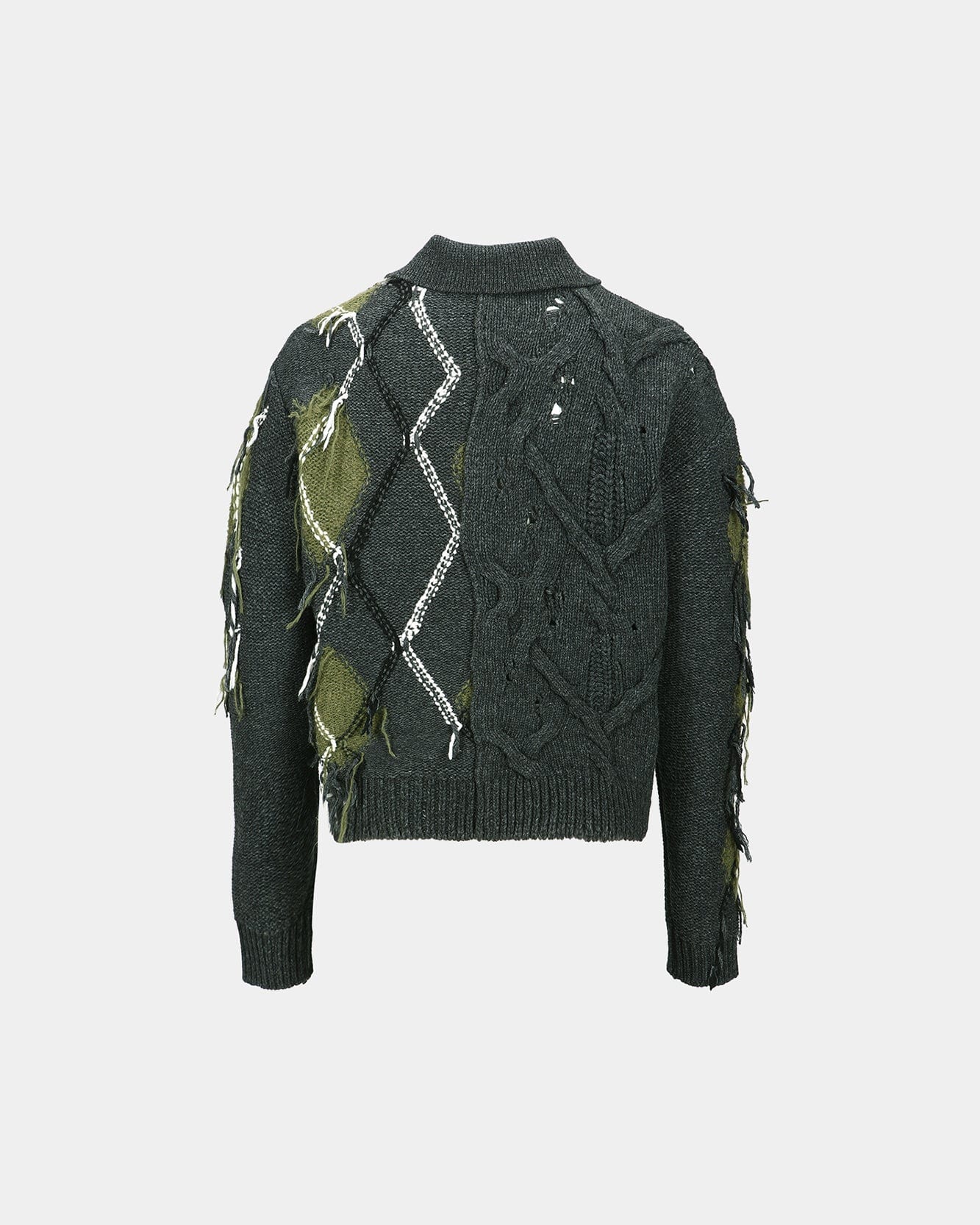 기타 ARGYLE FISHERMAN POLO SWEATER atb1346m(CHARCOAL)