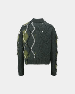 기타 ARGYLE FISHERMAN POLO SWEATER atb1346m(CHARCOAL)