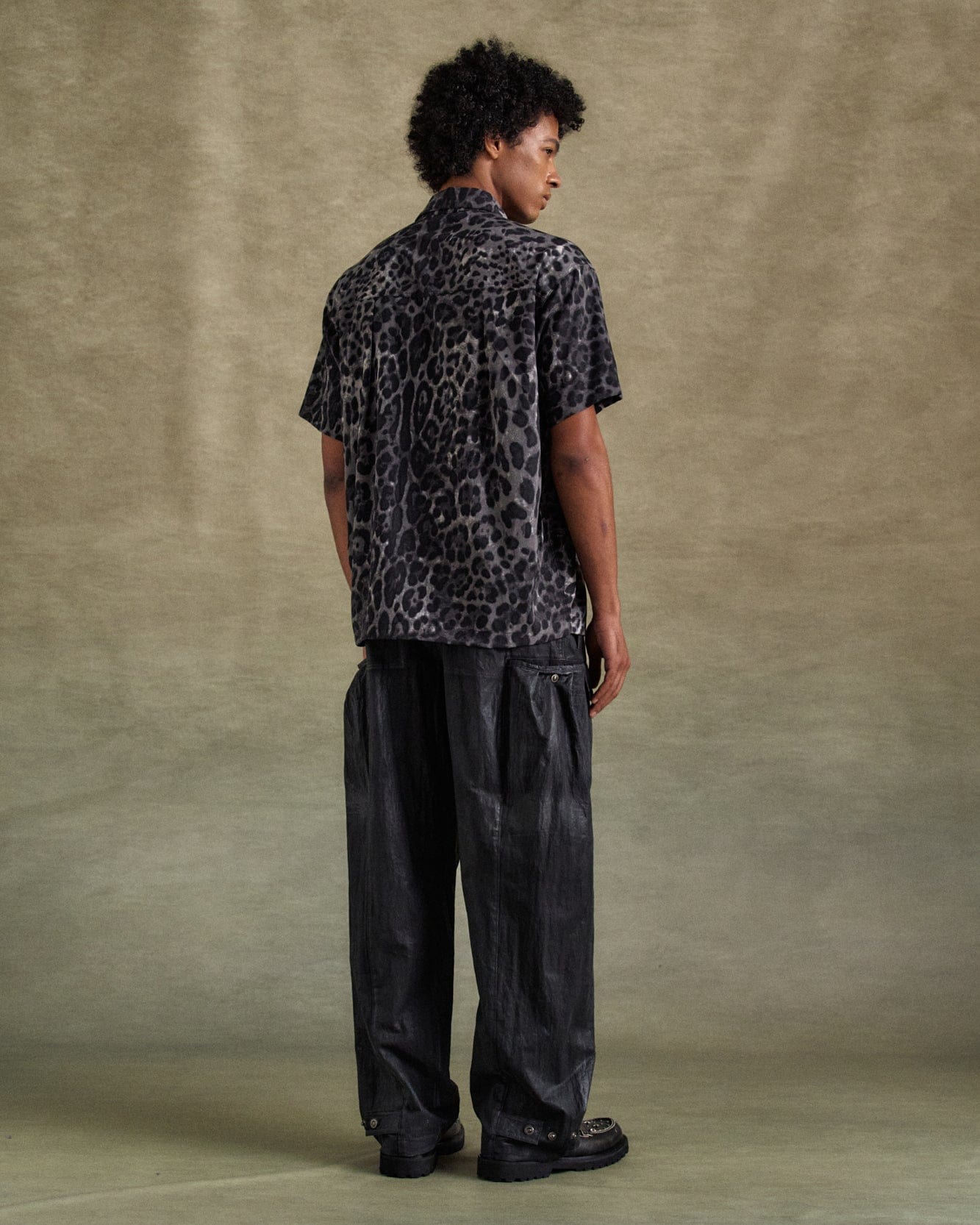 기타 BLACK LEOPARD SHIRTS atb1277m(BLACK)