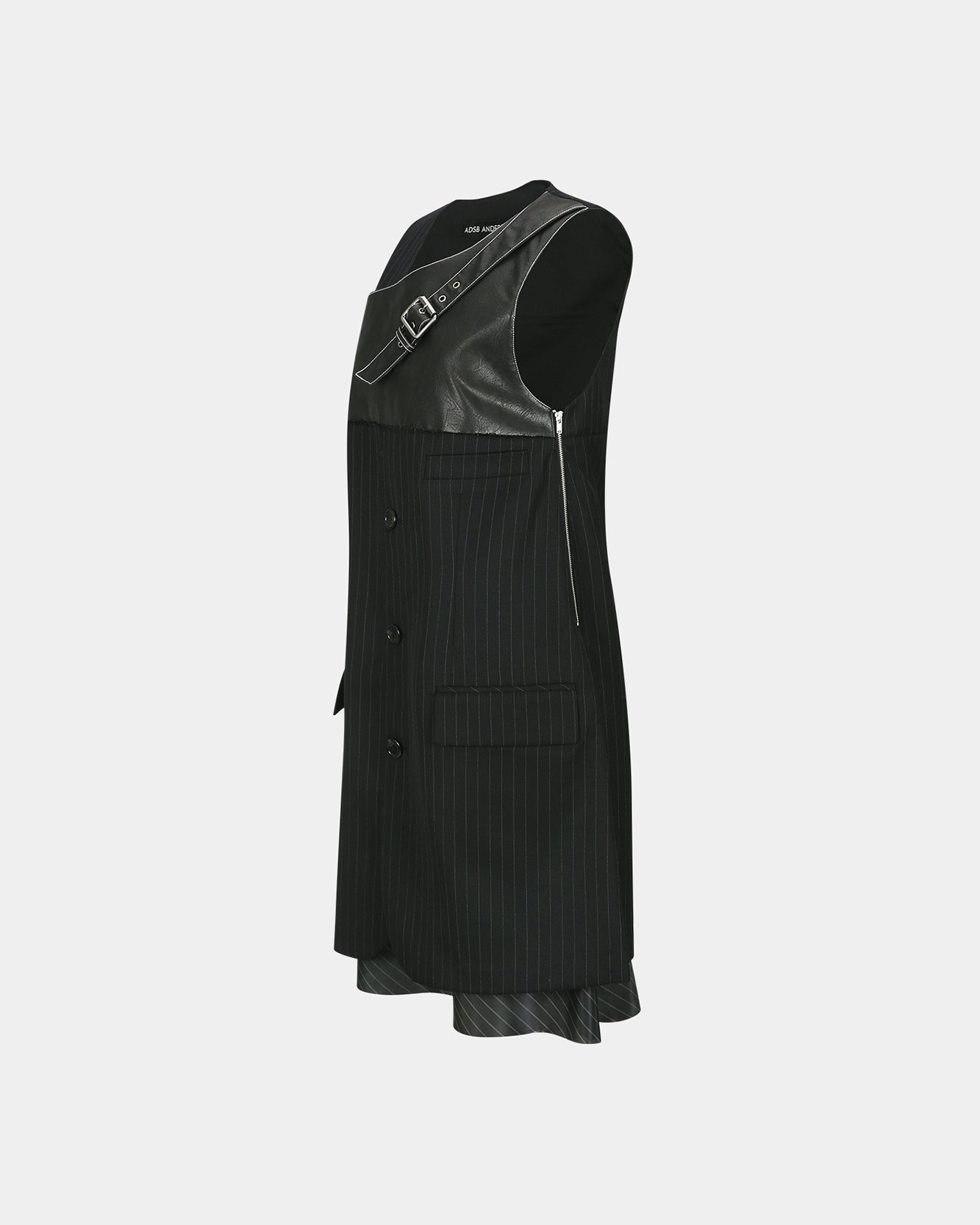 기타 BLAZER CUT SLEEVELESS DRESS atb1396w(BLACK)