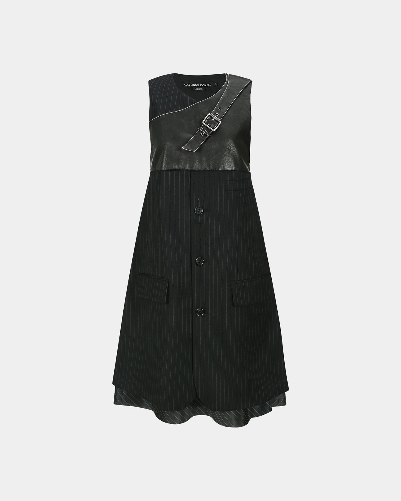 기타 BLAZER CUT SLEEVELESS DRESS atb1396w(BLACK)