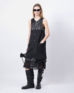 기타 BLAZER CUT SLEEVELESS DRESS atb1396w(BLACK)