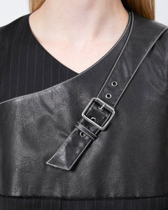 기타 BLAZER CUT SLEEVELESS DRESS atb1396w(BLACK)